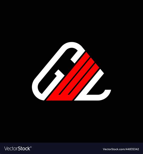 gwl letter logo creative design  graphic vector image