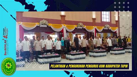 Pelantikan Pengukuhan Pengurus KONI Kabupaten Tapin