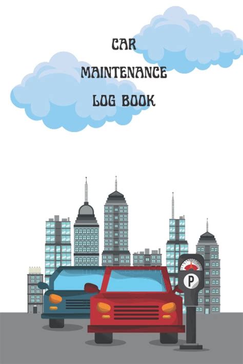 City Clouds Car Maintenance Log Book Vehicle And Automobile Service