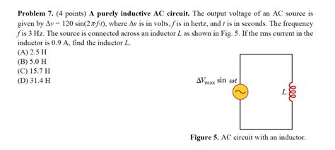 Solved The Output Voltage Of An AC Source Is Given By Chegg