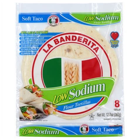 La Banderita® Low Sodium Flour Tortillas, 8 ct / 12.7 oz - Harris Teeter