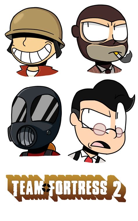 Artwork of some of the mercenaries : r/tf2