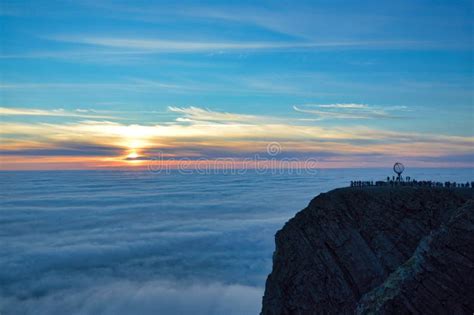 Midnight Sun at Nordkapp Norway Stock Photo - Image of outdoor, cape: 105616926