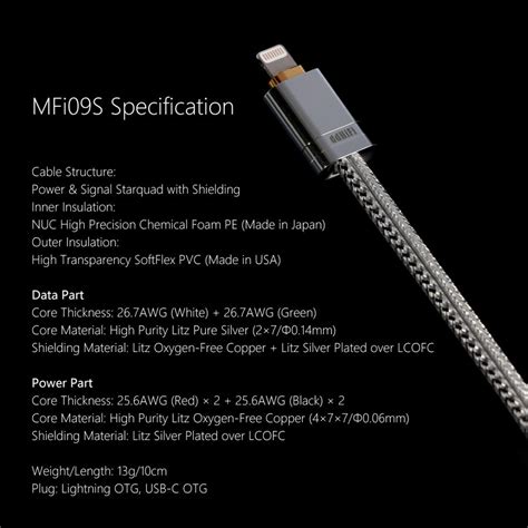 Dd Hifi Mfi S Lightning To Usb C Otg Cable Mfi S