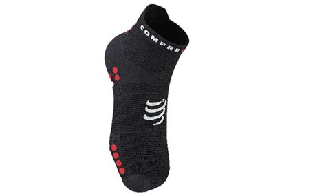 Compressport Pro Racing Socks V4 0 Run Low Black Red Outdoor Insight