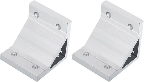 Uxcell 2pcs 90 Degree Angle Aluminum Profile Corner Brackets Corner Brace Joint