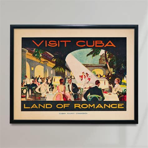 Cuba Vintage Poster, Cuba Retro Print, Vintage Cuban Travel Poster ...