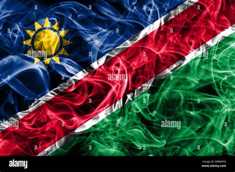 Namibia Smoke Flag Stock Photo Alamy