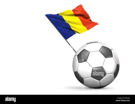 Soccer Ball With The Flag Of Romania Cut Out Stock Images And Pictures