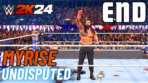 Wwe K Myrise Undisputed My Career Mode Ending Gameplay