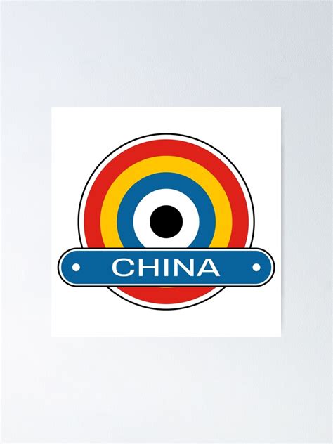 "China Roundel Badge Chinese Air Force" Poster for Sale by chrisrivait ...