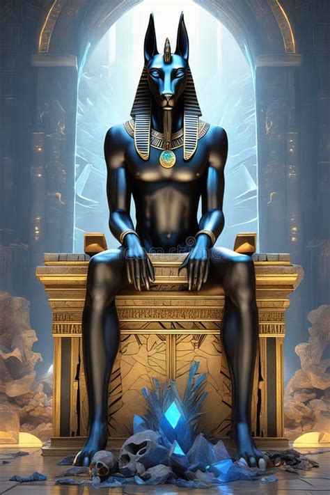 Anubis Encima De Un Mont N De Cad Veres Fantas A Intrincada Elegancia