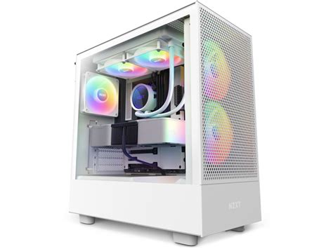 Nzxt H Series H Flow Rgb Edition Atx Mid Tower Chassis White