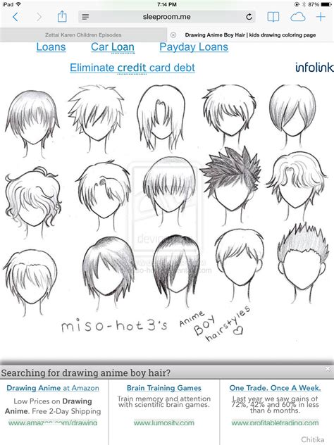 Anime Boy Hair Tutorial