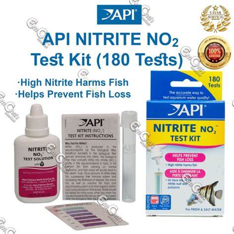 API Branded Accurate Nitrite Test Kit 180 Tests Plnt Fmed NO2