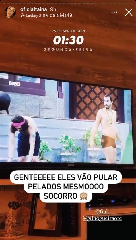 Tainá Galvão irmã de Fiuk comenta cena do ator e Gil pelados no BBB21