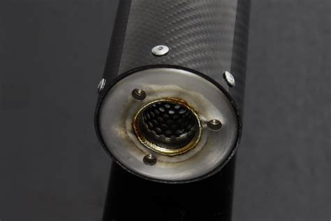 Silencer Right Ultra Shorty Carbon Two Stroke 70mm Assy TYGA