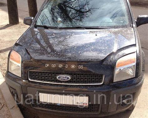 Дефлектор Капота на FORD Fusion USA 2003+ Довгий "VT-52" Мухобойка на ...