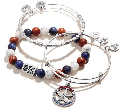 Alex And Ani Team USA Bangle Bracelets QVC