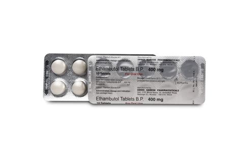 Ethambutol Tablets Usp Sgpharma