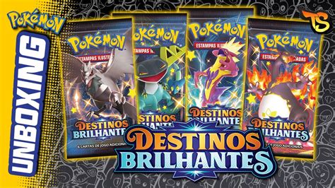 BATEU A SAUDADE Unboxing De 40 Boosters De Destinos Brilhantes