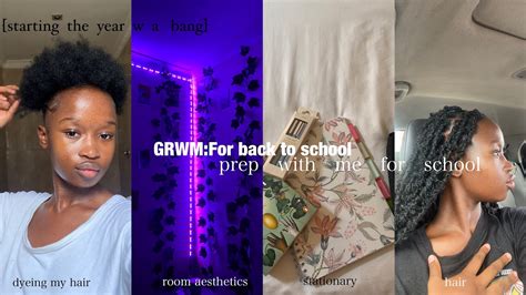 GRWM For Back To School Hair Aesthetics Stationary YouTube