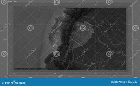 Ecuador Highlighted Composition Grayscale Stock Illustration