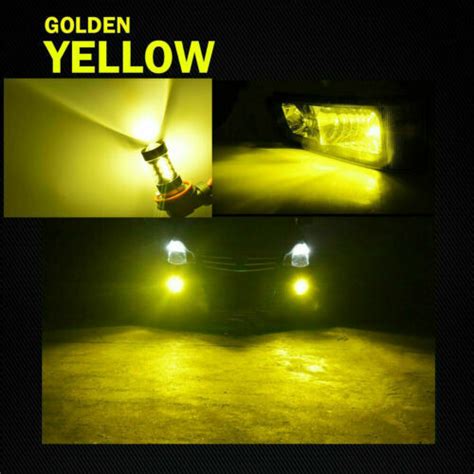 New H4 9003 3000k Yellow 8000lm Led Headlight Bulbs Kit High And Low Beam