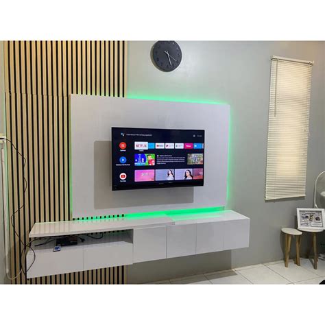 jual backdrop tv minimalis lemari tv bckdrop tv hpl buffet tv