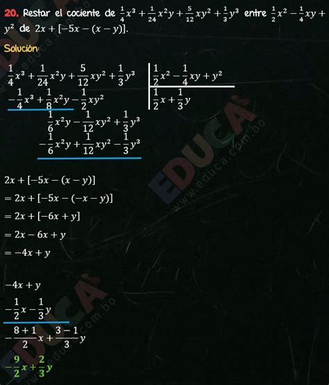 Soluci N Ejercicio Miscel Nea Sobre Suma Resta Multiplicaci N Y