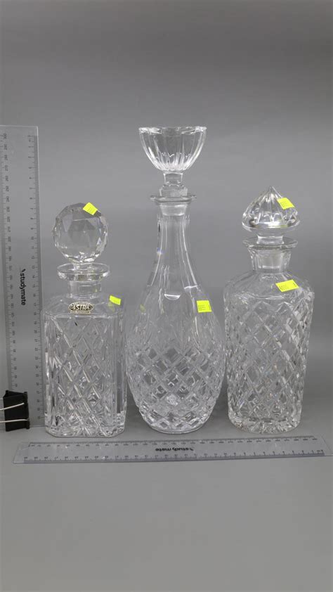 Lot - 3 CRYSTAL DECANTERS