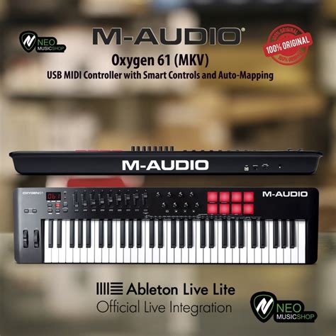 Jual M Audio Oxygen Mkv Usb Midi Controller With Smart Controls And