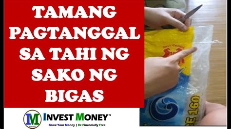 Tamang Pagtanggal Sa Tali Tahi Ng Sako Ng Bigas Remove The