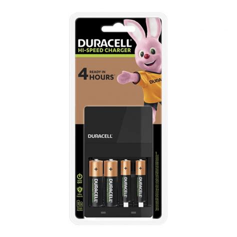 Duracell Hi Speed Battery Charger Set With 4 Batteries