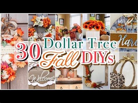 30 FALL DIYS FALL DECOR 2020 DOLLAR TREE FALL DIYS YouTube