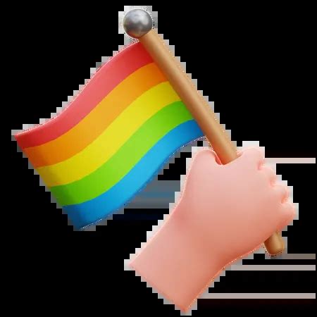 Rainbow Flag 3D Illustration download in PNG, OBJ or Blend format