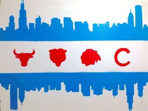 Chicago Flag Painting at PaintingValley.com | Explore collection of Chicago Flag Painting