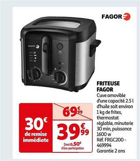 Promo Friteuse Fagor Chez Auchan Icatalogue Fr