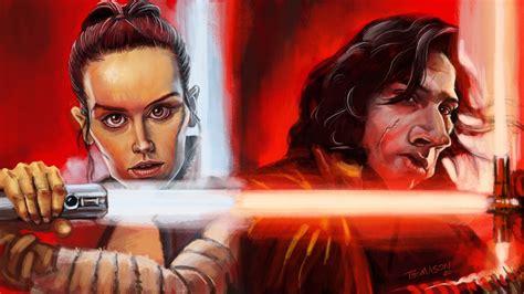 ArtStation - Rey and Kylo Ren Fan Art