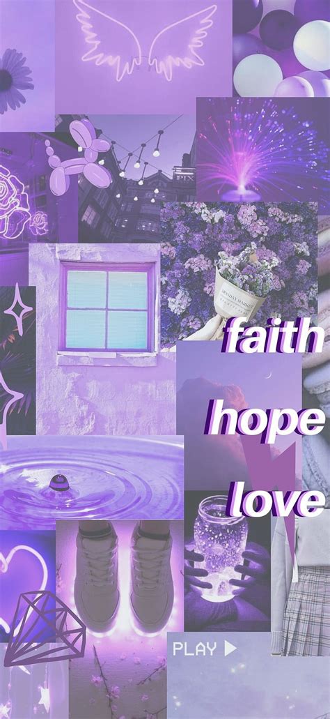 Christian Phone Background Faith Hope Love Purple Aesthetic HD