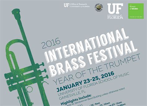 2016 International Brass Festival Year Of The Trumpet Events