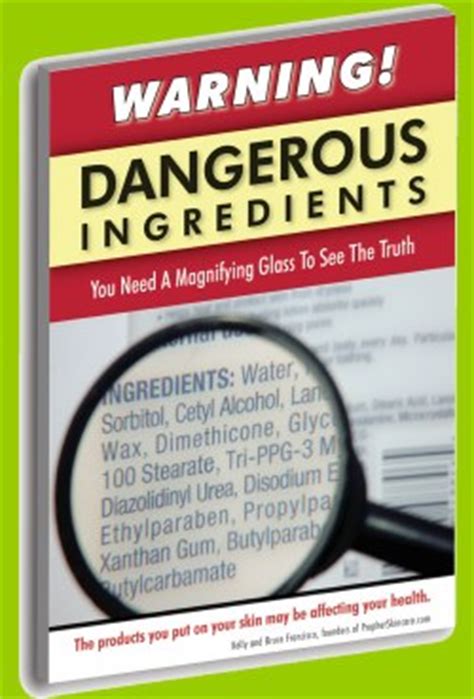 Toxic Ingredients. Book about chemical cosmetics toxic exposure prevention.