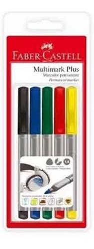 Marcador Permanente Faber Castell Multimark Plus Cores De Cores