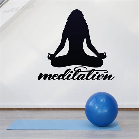 Meditaton Yoga Wall Decal Yoga Decor Namaste Sticker Yoga Motivation