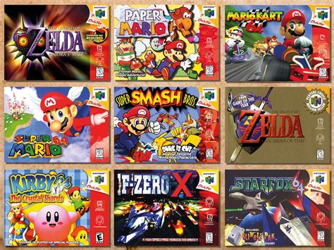 Nintendo 64 Box Art A4 Prints 297x210mm N64 Etsy Uk