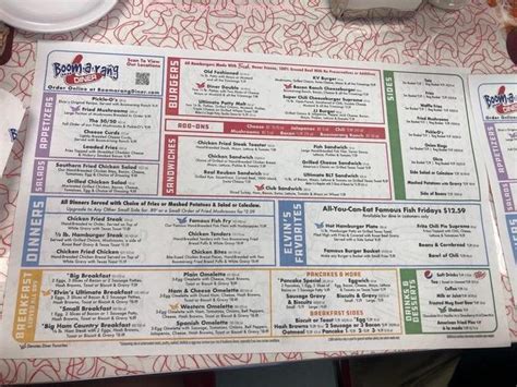 Online Menu Of Boomarang Diner Restaurant Edmond Oklahoma 73003 Zmenu