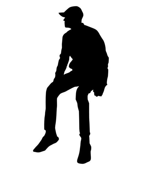 Silhouette Portable Network Graphics Clip art Image Sitting - person ...