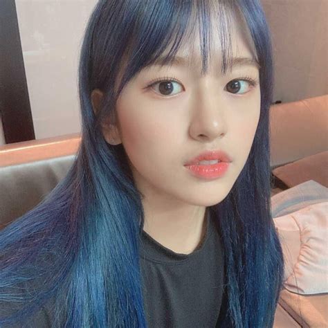 Yujin Pm 💌 Blue Hair Korean Hair Color Hair Icon