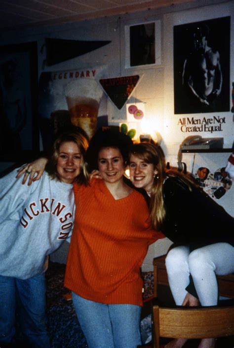 Three Girls Hang Out In A Dorm C 1995 Dickinson College