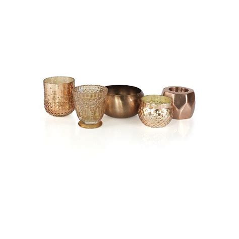 Rose Gold Copper Votives Rose Gold Votives In Various Styles Gold